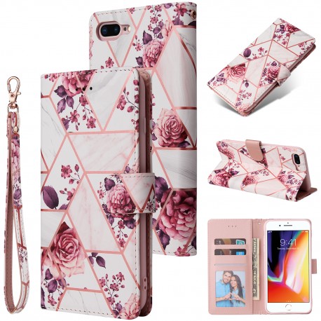 iPhone 7 Plus / 8 Plus Trendigt Pl&aring;nboksfodral Sparkle 4-FACK-iPhone 8 Plus-Shockproof.se