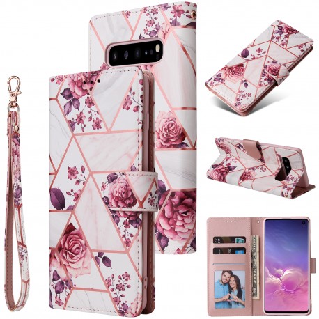 Samsung S10e Trendigt Pl&aring;nboksfodral Sparkle 4-FACK-Samsung S10e-Shockproof.se
