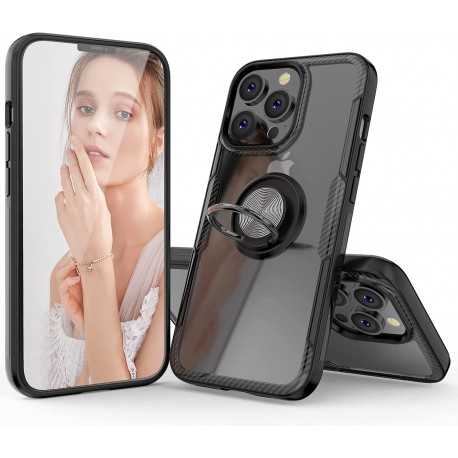 iPhone 13 Pro Max Praktisk St&ouml;tt&aring;ligt Skal med Ringh&aring;llare V4-iPhone 13 Pro Max-Shockproof.se