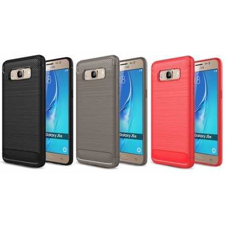 Samsung J5 2016 St&ouml;tt&aring;ligt St&ouml;td&auml;mpande Skal SlimCarbon-Samsung J5 2016-Shockproof.se