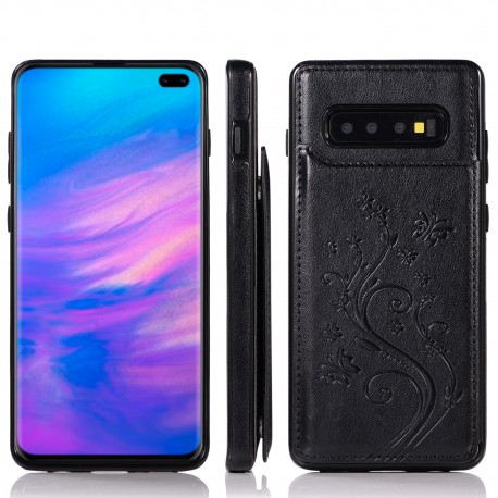 Samsung S10 St&ouml;tt&aring;ligt Skal Korth&aring;llare 3-FACK Flippr V2 Svart-Samsung S10-Shockproof.se