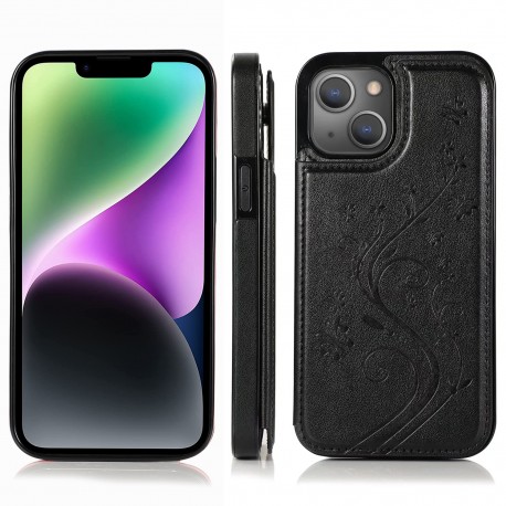 iPhone 14 Plus St&ouml;tt&aring;ligt Skal Korth&aring;llare 3-FACK Flippr V2 Svart-iPhone 14 Plus-Shockproof.se