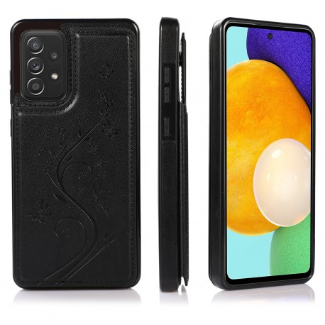 Samsung A33 5G St&ouml;tt&aring;ligt Skal Korth&aring;llare 3-FACK Flippr V2 Svart-Samsung A33 5G-Shockproof.se