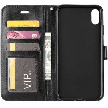 Redmi 9A Pl&aring;nboksfodral PU-L&auml;der 4-FACK-Xiaomi Redmi 9A-Shockproof.se