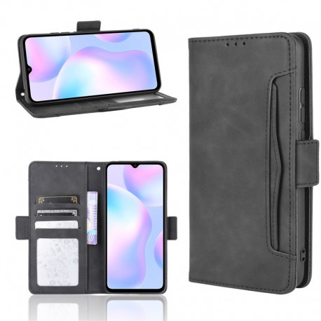 Redmi 9A Pl&aring;nboksfodral PU-L&auml;der 6-FACK Winston V3-Xiaomi Redmi 9A-Shockproof.se