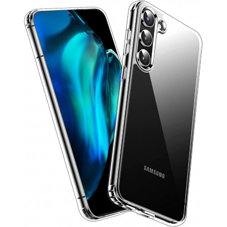 Samsung S23 Plus St&ouml;tt&aring;ligt Genomskinligt Skal Simple-Samsung S23 Plus-Shockproof.se