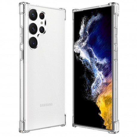 Samsung S23 Ultra St&ouml;tt&aring;ligt Skal med F&ouml;rst&auml;rkta H&ouml;rn-Samsung S23 Ultra-Shockproof.se