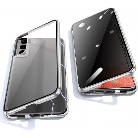Samsung S23 Plus Privacy Helt&auml;ckande Premium Skal Glassback V4-Samsung S23 Plus-Shockproof.se