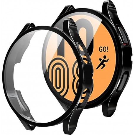Helt&auml;ckande Skal Samsung Galaxy Watch 4 44mm 9H H&auml;rdat Glas-Galaxy Watch 4 44mm-Shockproof.se