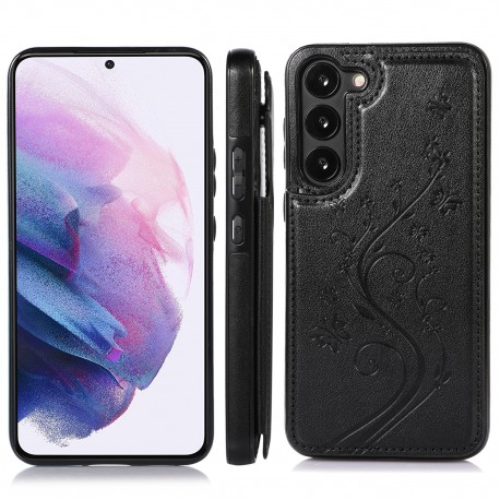Samsung S23 St&ouml;tt&aring;ligt Skal Korth&aring;llare 3-FACK Flippr V2 Svart-Samsung S23-Shockproof.se