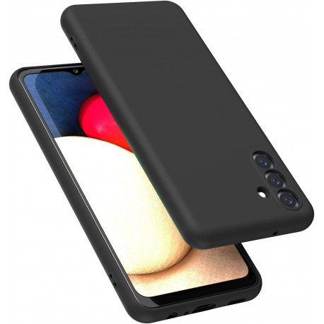 Samsung A34 5G Gummibelagd Mattsvart Silikon Skal med Kameraksydd-Samsung A34 5G-Shockproof.se