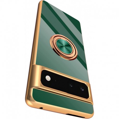 Google Pixel 7a Elegant & St&ouml;tt&aring;ligt Skal med Ringh&aring;llare Flawless-Google Pixel 7a-Shockproof.se