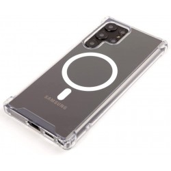 Samsung S21 Ultra Transparent Stötdämpande Skal MagSafe-Kompatibelt