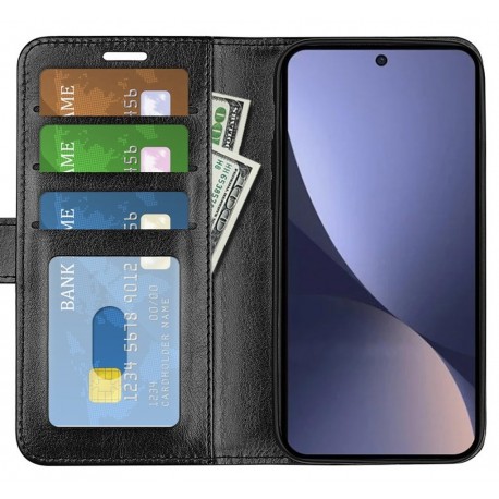 Xiaomi 13 Pl&aring;nboksfodral PU-L&auml;der 4-FACK-Evry [U-LWC046]-Shockproof.se