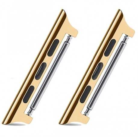 Armbands Pin Adapter till Apple Watch 42/44/45/49mm Guld-Smartwatch-tillbeh&ouml;r-Shockproof.se