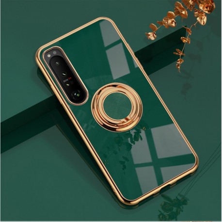 Xperia 10 V Elegant & St&ouml;tt&aring;ligt Skal med Ringh&aring;llare Flawless-Xperia 10 V-Shockproof.se