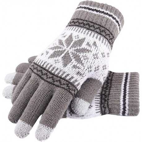 Touchvantar Vinter M&ouml;nster-Kl&auml;der & Accessoarer-Shockproof.se