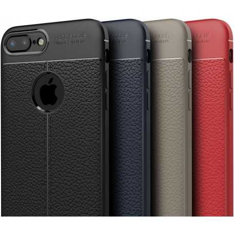 iPhone 7 Plus St&ouml;tt&aring;ligt & St&ouml;td&auml;mpande Skal LeatherBack-iPhone 7 Plus-Shockproof.se