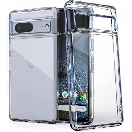 Google Pixel 8 St&ouml;tt&aring;ligt Genomskinligt Skal Simple-Google Pixel 8-Shockproof.se