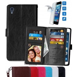 Xperia M4 Aqua Plånboksfodral | 11 Fack + Stativfunktion