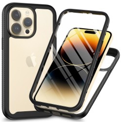 iPhone 15 Pro Heltäckande Premium 3D Skal 3in1 ThreeSixty