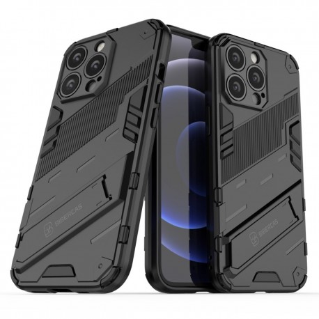 iPhone 15 Pro St&ouml;tt&aring;ligt Skal med Kickstand ThinArmor V2-iPhone 15 Pro-Shockproof.se