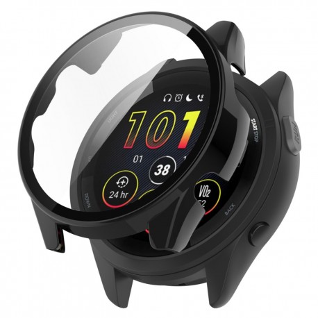 Helt&auml;ckande Skal med 9H H&auml;rdat Glas f&ouml;r Garmin Forerunner 265s-Smartwatch-tillbeh&ouml;r-Shockproof.se