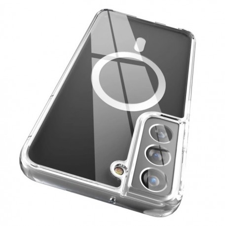 Samsung S22 Plus Transparent St&ouml;td&auml;mpande Skal MagSafe-Kompatibelt-Samsung S22 Plus-Shockproof.se