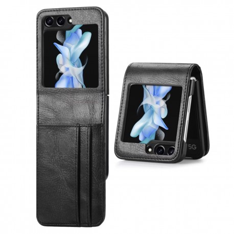 4-FACK Pl&aring;nboksfodral Samsung Z Flip 5 - Svart-Samsung Galaxy Z Flip 5-Shockproof.se