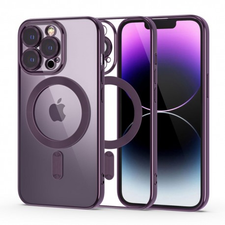 St&ouml;tt&aring;ligt MagSafe Kompatibelt Skal iPhone 13 Pro Max - Lila-iPhone 13 Pro Max-Shockproof.se
