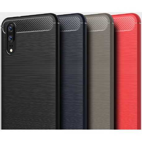 Huawei P20 Pro St&ouml;tt&aring;ligt St&ouml;td&auml;mpande Skal SlimCarbon-P20 Pro-Shockproof.se