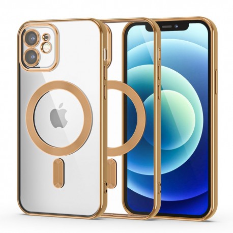 St&ouml;tt&aring;ligt MagSafe Kompatibelt Skal iPhone 12 Mini - Guld-iPhone 12 Mini-Shockproof.se