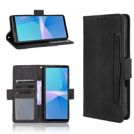 Xperia 1 V Pl&aring;nboksfodral PU-L&auml;der 6-FACK Winston V3-Xperia 1 V-Shockproof.se
