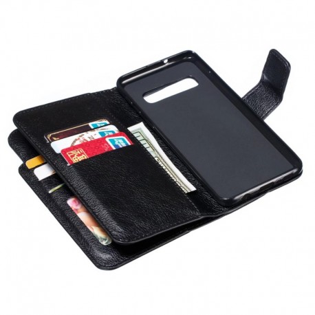 Samsung S10 Plus Praktisk Pl&aring;nboksfodral med 12-Fack Array V4-Samsung S10 Plus-Shockproof.se