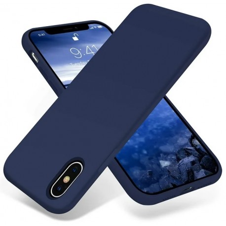 3in1 Gummibelagt Stilrent Skal iPhone X / XS - Bl&aring;-iPhone XS-Shockproof.se
