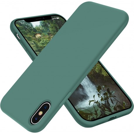 3in1 Gummibelagt Stilrent Skal iPhone XS Max - Gr&ouml;n-iPhone XS Max-Shockproof.se