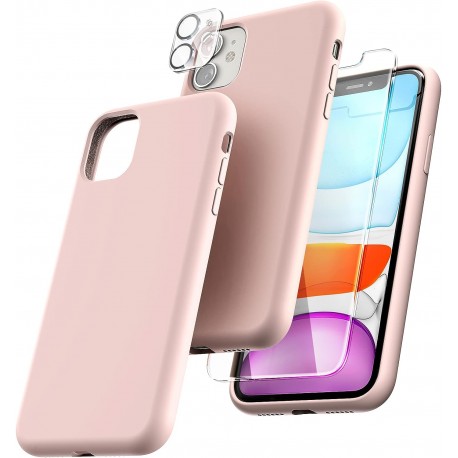 3in1 Gummibelagt Stilrent Skal iPhone 11 - Rosa-iPhone 11-Shockproof.se
