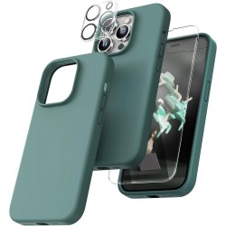 Gummibelagt Stilrent Skal 3in1 iPhone 14 Pro Max - Grön