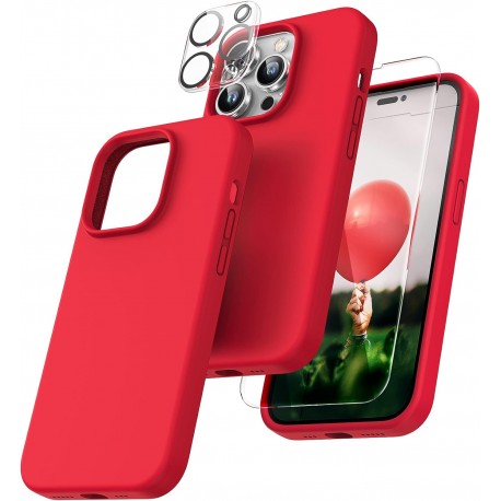 3in1 Gummibelagt Stilrent Skal iPhone 12 Pro Max - R&ouml;d-iPhone 12 Pro Max-Shockproof.se