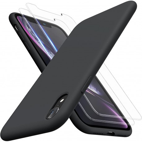 3in1 Gummibelagt Stilrent Skal iPhone XR - Svart-iPhone XR-Shockproof.se