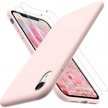 3in1 Gummibelagt Stilrent Skal iPhone XR - Rosa-iPhone XR-Shockproof.se