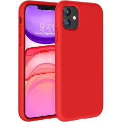 Gummibelagt Stöttåligt Skal iPhone 11 - Röd
