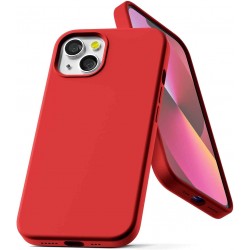 Gummibelagt Stöttåligt Skal iPhone 14 - Röd