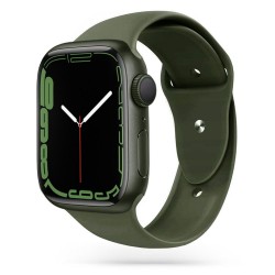 Apple Watch 42/44/45/49mm Slitstark Silikon Armband Walkr - Grön