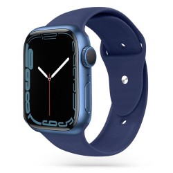 Apple Watch 42/44/45/49mm Slitstark Silikon Armband Walkr - Mörkblå