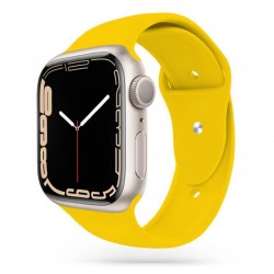 Apple Watch 42/44/45/49mm Slitstark Silikon Armband Walkr - Gul