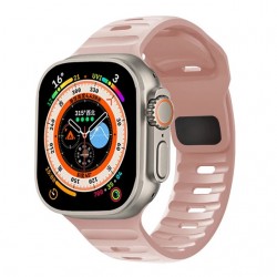 Apple Watch 42/44/45/49mm Slitstarkt Armband Titan's Grip - Rosa