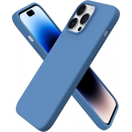 Gummibelagt St&ouml;tt&aring;ligt Skal iPhone 15 Pro - Bl&aring;-iPhone 15 Pro-Shockproof.se