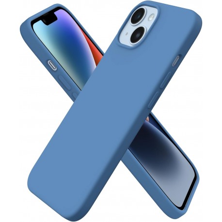 Gummibelagt St&ouml;tt&aring;ligt Skal iPhone 14 Plus - Bl&aring;-iPhone 14 Plus-Shockproof.se