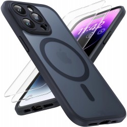 3in1 Komplett iPhone 13 Pro Max Stötdämpande Skal MagSafe-Kompatibelt - Svart